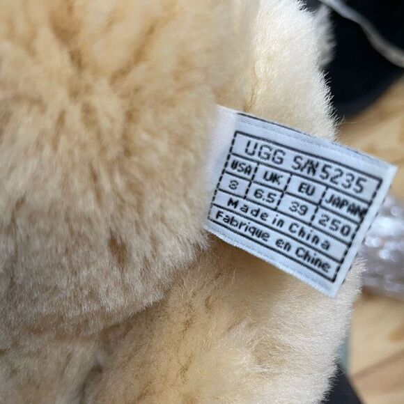 UGG Classic Tall 5235 Leather Sheepskin Winter Boots Sunset Turquoise Blue Zip 8 - Picture 10 of 11